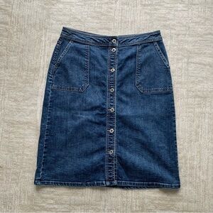 Liz Claiborne Blue Denim Pencil Skirt